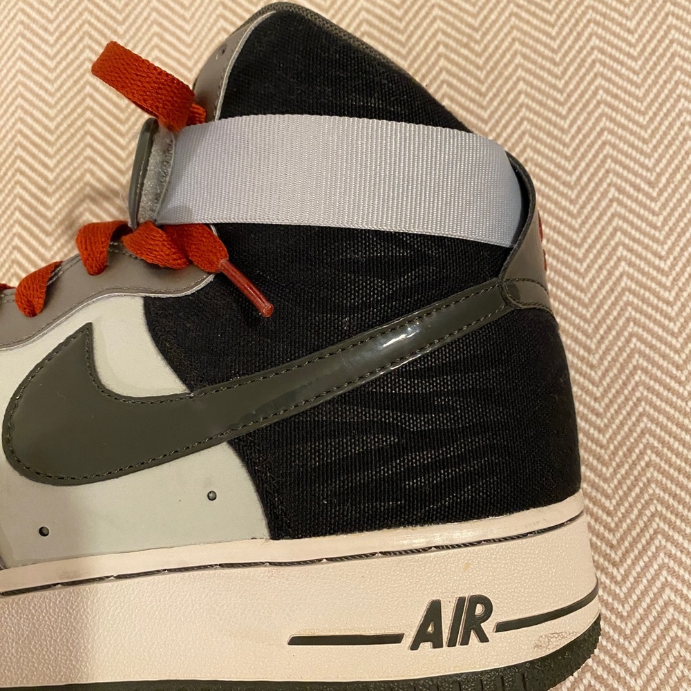 2013 Nike Air Force 1 AF1-82 Silver Gray High Tops - Picture 7 of 12